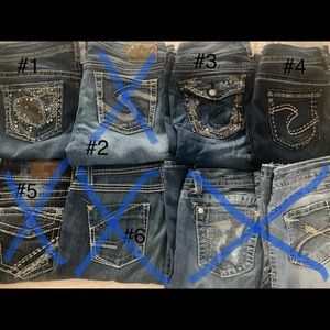 Denim Boot Cut Jeans, all are tall sizes